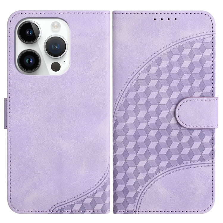 YX0060 Elephant Head Embossed Phone Leather Case with Lanyard