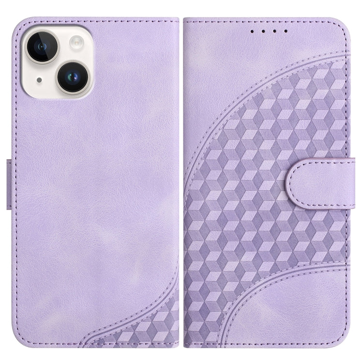 YX0060 Elephant Head Embossed Phone Leather Case with Lanyard