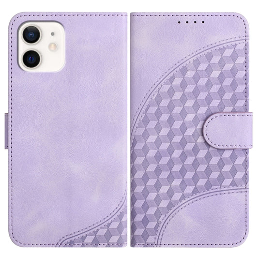 YX0060 Elephant Head Embossed Phone Leather Case with Lanyard, For iPhone 12/12 Pro, For iPhone 12 Pro Max, For iPhone 12 mini