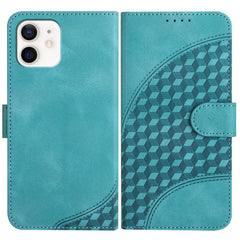 YX0060 Elephant Head Embossed Phone Leather Case with Lanyard, For iPhone 12/12 Pro, For iPhone 12 Pro Max, For iPhone 12 mini