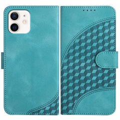YX0060 Elephant Head Embossed Phone Leather Case with Lanyard, For iPhone 12/12 Pro, For iPhone 12 Pro Max, For iPhone 12 mini