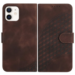 YX0060 Elephant Head Embossed Phone Leather Case with Lanyard, For iPhone 12/12 Pro, For iPhone 12 Pro Max, For iPhone 12 mini