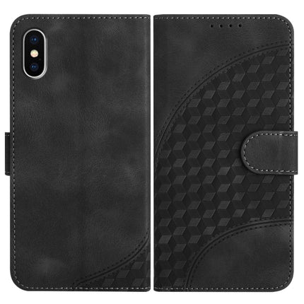 YX0060 Elephant Head Embossed Phone Leather Case with Lanyard, For iPhone 11 Pro, For iPhone XS / X, For iPhone XR