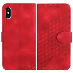 YX0060 Elephant Head Embossed Phone Leather Case with Lanyard, For iPhone XS / X, For iPhone XR, For iPhone XS Max, For iPhone 8 Plus / 7 Plus