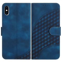 YX0060 Elephant Head Embossed Phone Leather Case with Lanyard, For iPhone XS / X, For iPhone XR, For iPhone XS Max, For iPhone 8 Plus / 7 Plus