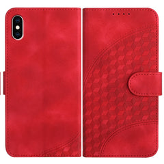 YX0060 Elephant Head Embossed Phone Leather Case with Lanyard, For iPhone XS / X, For iPhone XR, For iPhone XS Max, For iPhone 8 Plus / 7 Plus