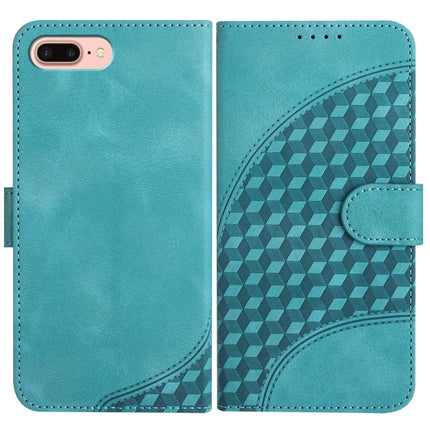 YX0060 Elephant Head Embossed Phone Leather Case with Lanyard, For iPhone XS Max, For iPhone 8 Plus / 7 Plus