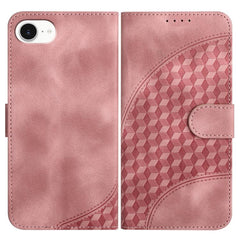 YX0060 Elephant Head Embossed Phone Leather Case with Lanyard, For iPhone 16, iPhone 16e, For iPhone 15 Pro Max