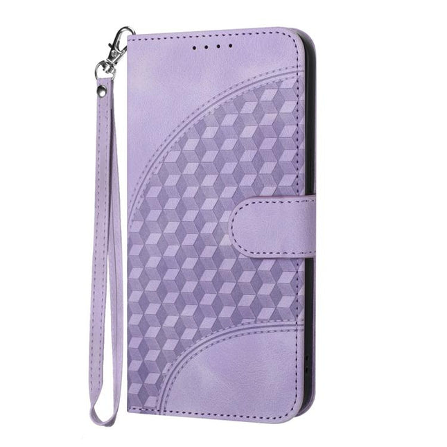 YX0060 Elephant Head Embossed Phone Leather Case with Lanyard, For iPhone Air, iPhone 16e, For iPhone 16 Pro Max