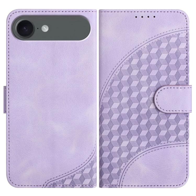 YX0060 Elephant Head Embossed Phone Leather Case with Lanyard, For iPhone 17 Air, iPhone 16e, For iPhone 16 Pro Max