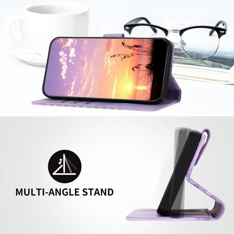 YX0060 Elephant Head Embossed Phone Leather Case with Lanyard, For iPhone 17 Air, iPhone 16e, For iPhone 16 Pro Max
