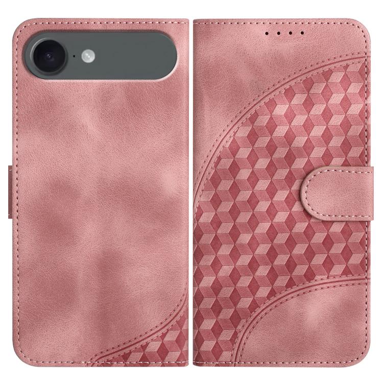 YX0060 Elephant Head Embossed Phone Leather Case with Lanyard, For iPhone 17 Air, iPhone 16e, For iPhone 16 Pro Max