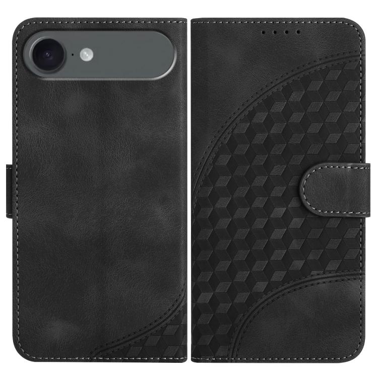 YX0060 Elephant Head Embossed Phone Leather Case with Lanyard, For iPhone 17 Air, iPhone 16e, For iPhone 16 Pro Max