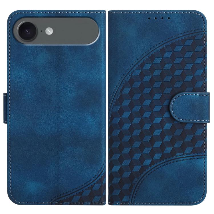 YX0060 Elephant Head Embossed Phone Leather Case with Lanyard, For iPhone 17 Air, iPhone 16e, For iPhone 16 Pro Max