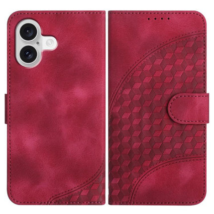 YX0060 Elephant Head Embossed Phone Leather Case with Lanyard, For iPhone 17, For iPhone Air, For iPhone 16 Pro Max