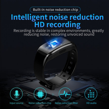 JNN C5 HD Noise Reduction Smart Recording Electronic Bracelet, 8GB, 16GB, 32GB, 64GB, 128GB