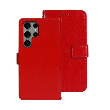 idewei Crazy Horse Texture Leather Phone Case, For Samsung Galaxy S24 Ultra 5G, For Samsung Galaxy S24+ 5G, For Samsung Galaxy S24 5G