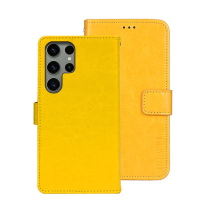 idewei Crazy Horse Texture Leather Phone Case, For Samsung Galaxy S24 Ultra 5G, For Samsung Galaxy S24+ 5G, For Samsung Galaxy S24 5G