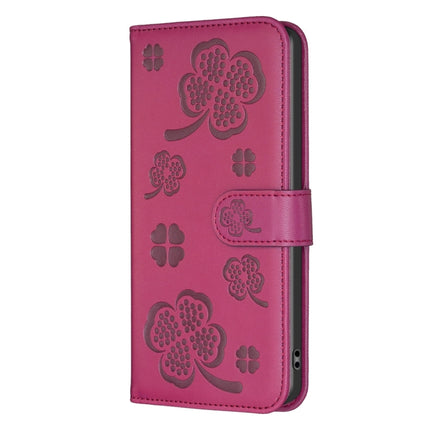 Four-leaf Embossed Leather Phone Case, For iPhone 12 / 12 Pro, For iPhone 12 Pro Max, For iPhone 11 Pro Max, For iPhone 11