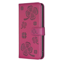 Four-leaf Embossed Leather Phone Case