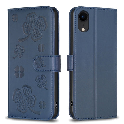Four-leaf Embossed Leather Phone Case, For iPhone 11 Pro, For iPhone X / XS, For iPhone XR, For iPhone XS Max