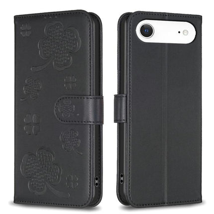 Four-leaf Embossed Leather Phone Case, For iPhone 17 Pro Max, For iPhone 17 Pro, For iPhone 17, For iPhone Air