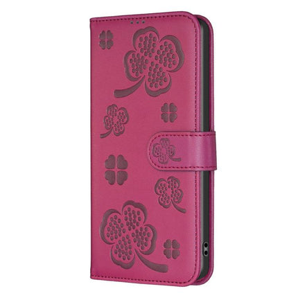 Four-leaf Embossed Leather Phone Case, For iPhone 17 Pro Max, For iPhone 17 Pro, For iPhone 17, For iPhone Air