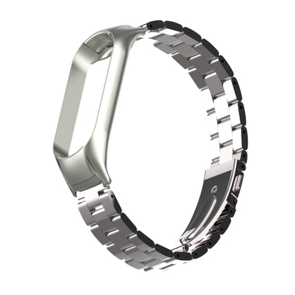 Double Spring Solid Three Stainless Steel Solid Color Strap, For Xiaomi Mi Band 5