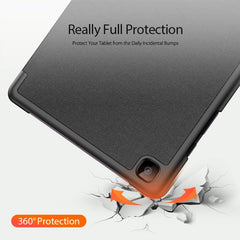 DUX DUCIS Domo Series Horizontal Flip Magnetic PU Leather Case with Three-folding Holder & Sleep / Wake-up Function & Pen Slot, For Samsung Galaxy Tab A7 SM-T505, For Samsung Galaxy Tab S7 11 inch, For Samsung Galaxy Tab S7+ 12.4 inch