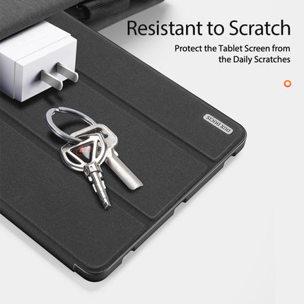 DUX DUCIS Domo Series Horizontal Flip Magnetic PU Leather Case with Three-folding Holder & Sleep / Wake-up Function & Pen Slot, For Samsung Galaxy Tab S7+ 12.4 inch