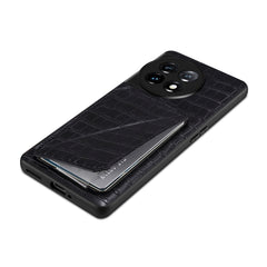 Denior Imitation Crocodile Leather Back Phone Case with Holder
