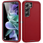 For Samsung Galaxy S24 5G / S25 5G / Red + Black