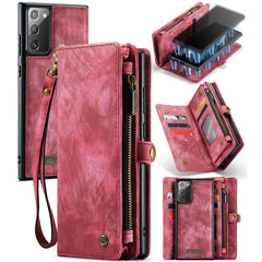 CaseMe-008 Detachable Multifunctional Horizontal Flip Leather Case with Card Slot & Holder & Zipper Wallet & Photo Frame, For Samsung Galaxy Note20 Ultra, For Samsung Galaxy Note20