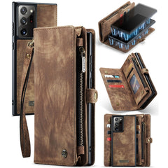 CaseMe-008 Detachable Multifunctional Horizontal Flip Leather Case with Card Slot & Holder & Zipper Wallet & Photo Frame, For Samsung Galaxy Note20 Ultra, For Samsung Galaxy Note20