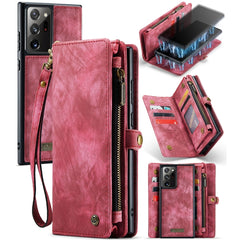 CaseMe-008 Detachable Multifunctional Horizontal Flip Leather Case with Card Slot & Holder & Zipper Wallet & Photo Frame, For Samsung Galaxy Note20 Ultra, For Samsung Galaxy Note20