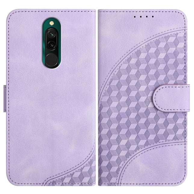 YX0060 Elephant Head Embossed Phone Leather Case with Lanyard, For Xiaomi Redmi 8, For Xiaomi Redmi Note 8 Pro, For Xiaomi Mi CC9e