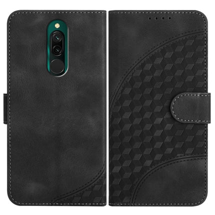 YX0060 Elephant Head Embossed Phone Leather Case with Lanyard, For Xiaomi Redmi 8, For Xiaomi Redmi Note 8 Pro, For Xiaomi Mi CC9e