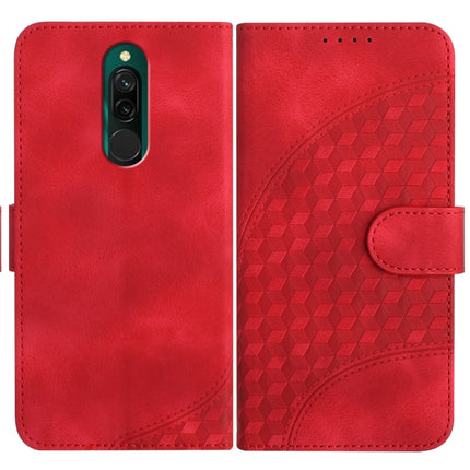 YX0060 Elephant Head Embossed Phone Leather Case with Lanyard, For Xiaomi Redmi 8, For Xiaomi Redmi Note 8 Pro, For Xiaomi Mi CC9e