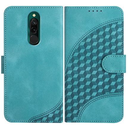 YX0060 Elephant Head Embossed Phone Leather Case with Lanyard, For Xiaomi Redmi 8, For Xiaomi Redmi Note 8 Pro, For Xiaomi Mi CC9e