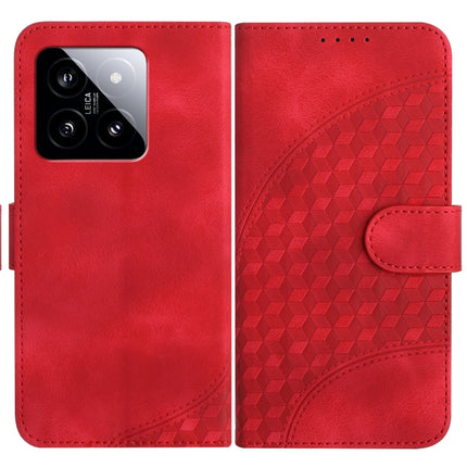 YX0060 Elephant Head Embossed Phone Leather Case with Lanyard, For Xiaomi 14, For Xiaomi Redmi Note 13 5G, For Xiaomi Redmi Note 13 Pro+ 5G