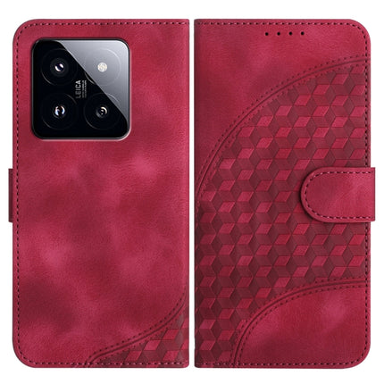 YX0060 Elephant Head Embossed Phone Leather Case with Lanyard, For Xiaomi Redmi 13C, For Xiaomi Redmi K70E, For Xiaomi 14 Pro