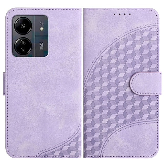 YX0060 Elephant Head Embossed Phone Leather Case with Lanyard, For Xiaomi Redmi 13C, For Xiaomi Redmi K70E, For Xiaomi 14 Pro