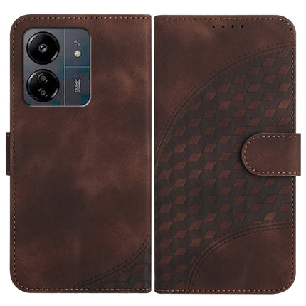 YX0060 Elephant Head Embossed Phone Leather Case with Lanyard, For Xiaomi Redmi 13C, For Xiaomi Redmi K70E, For Xiaomi 14 Pro
