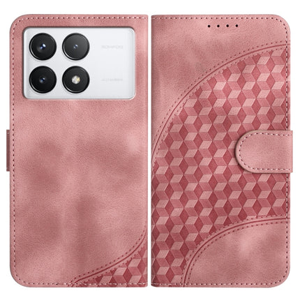 YX0060 Elephant Head Embossed Phone Leather Case with Lanyard, For Xiaomi Redmi 13C, For Xiaomi Redmi K70E, For Xiaomi 14 Pro