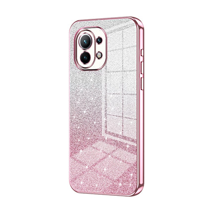 Gradient Glitter Powder Electroplated Phone Case, For Xiaomi Mi 11 Pro, For Xiaomi Mi 11, For Xiaomi Mi 10 Lite 5G