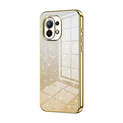 Gradient Glitter Powder Electroplated Phone Case, For Xiaomi Mi 11 Pro, For Xiaomi Mi 11, For Xiaomi Mi 10 Lite 5G