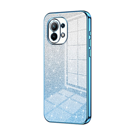 Gradient Glitter Powder Electroplated Phone Case, For Xiaomi Mi 11 Pro, For Xiaomi Mi 11, For Xiaomi Mi 10 Lite 5G