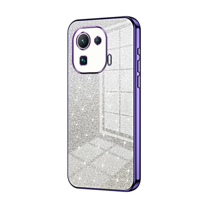 Gradient Glitter Powder Electroplated Phone Case, For Xiaomi Mi 11 Pro, For Xiaomi Mi 11, For Xiaomi Mi 10 Lite 5G