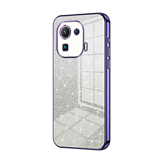 Gradient Glitter Powder Electroplated Phone Case, For Xiaomi Mi 11 Pro, For Xiaomi Mi 11, For Xiaomi Mi 10 Lite 5G