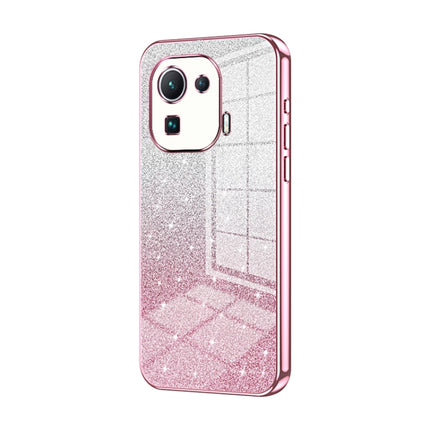 Gradient Glitter Powder Electroplated Phone Case, For Xiaomi Mi 11 Pro, For Xiaomi Mi 11, For Xiaomi Mi 10 Lite 5G